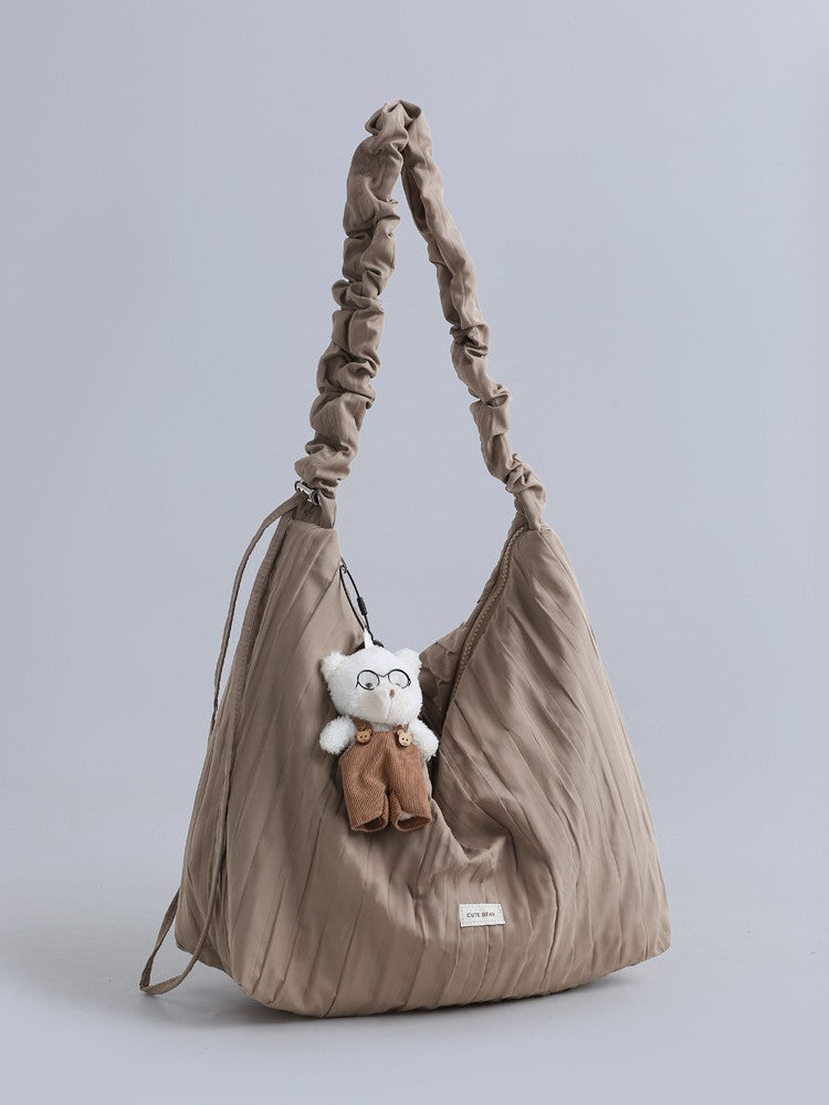 Women's Capacity Canvas Class Commuter Cloud Tide Shoulder Bags