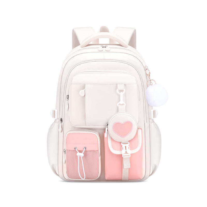 Protection Lightweight Burden Alleviation Large Capacity Cute Junior Primary School Bag