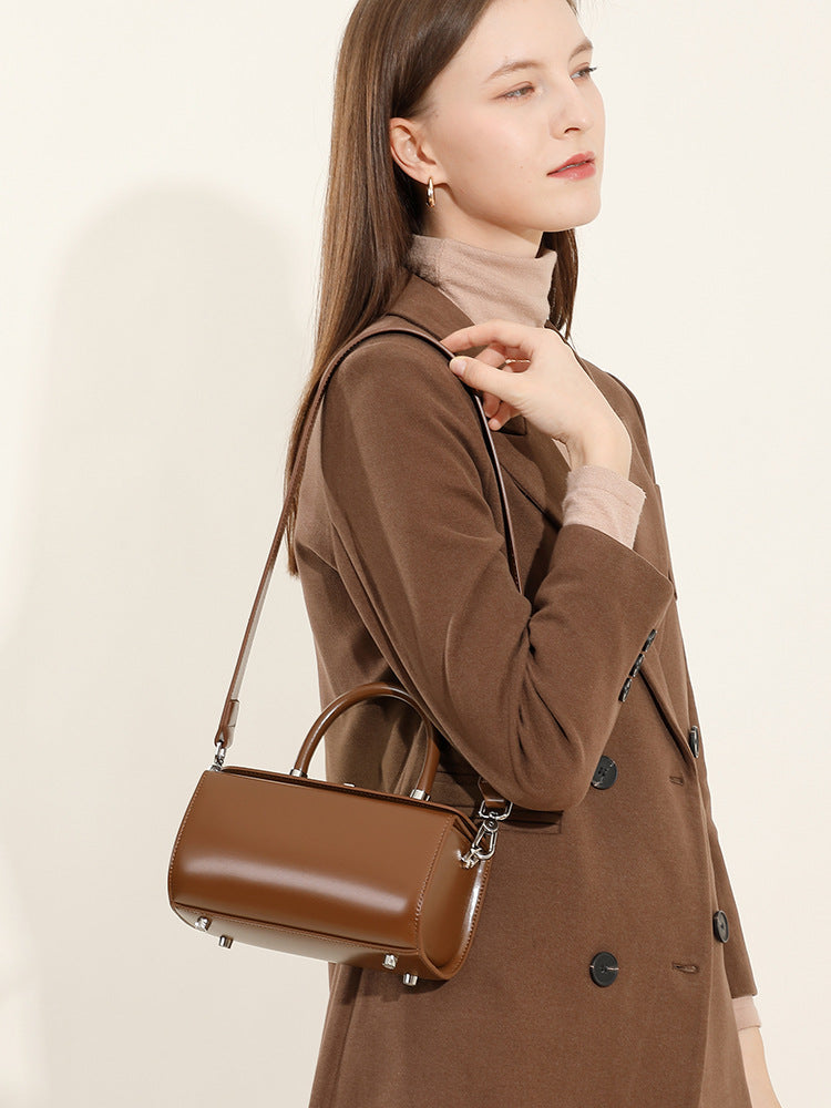 Women's Design Box Genuine Leather Portable Bags