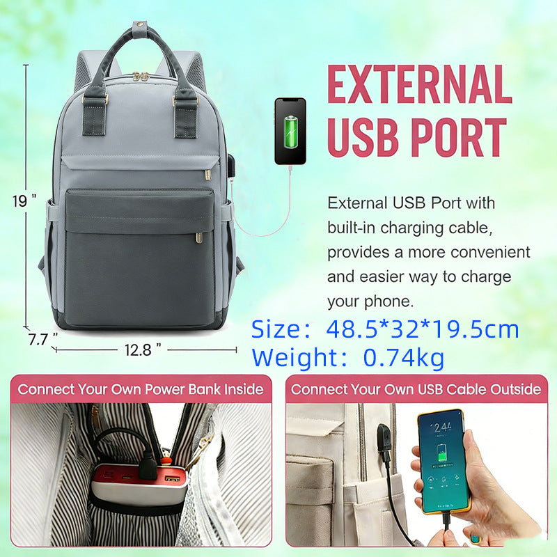 Fashion Female Commuter Computer Large Capacity Leisure Backpack