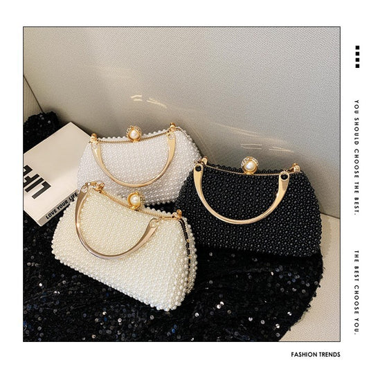 Pearl Hand Banquet Dress Temperament High Sense Dinner Bag