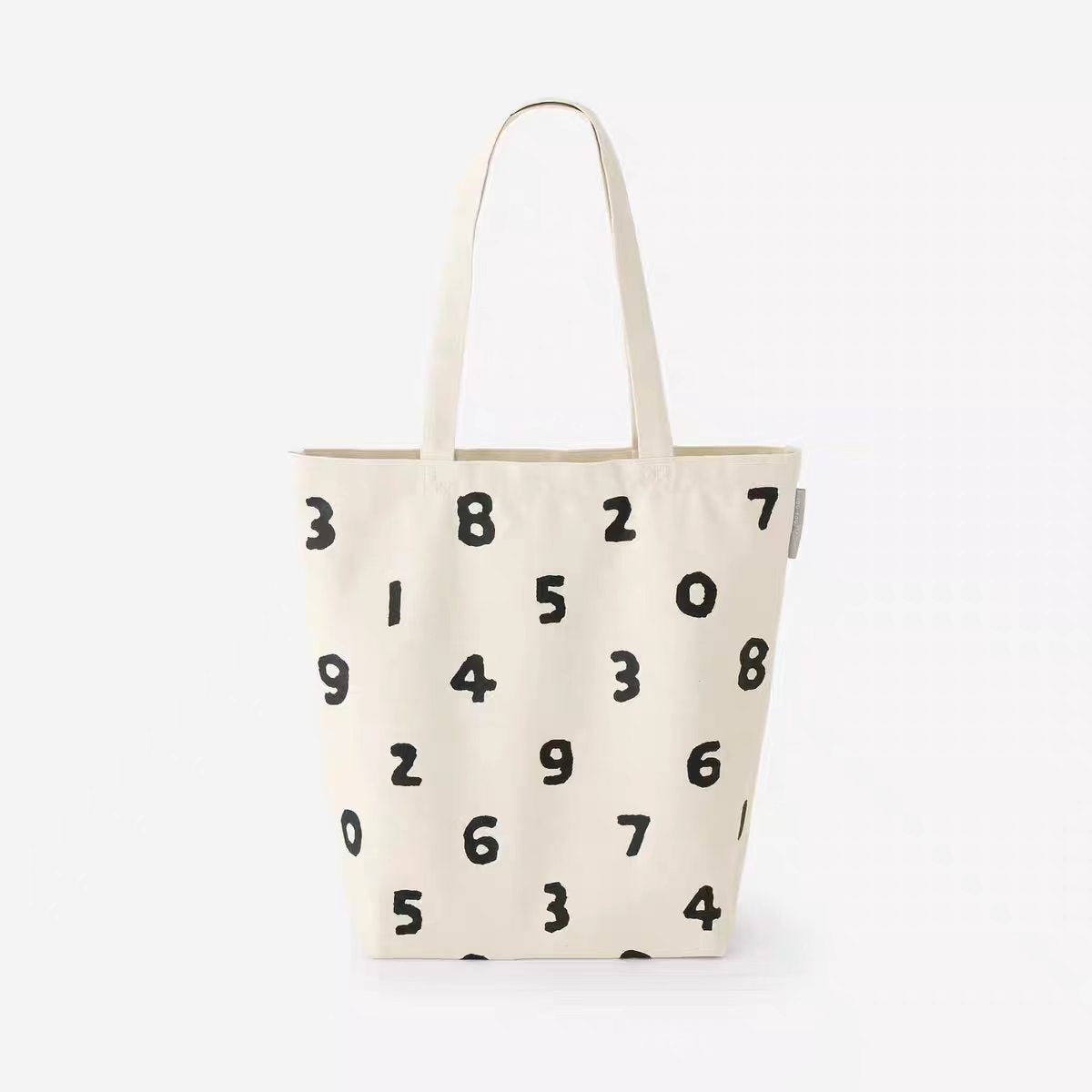Women's Commuter Fashion Numbers Trendy Canvas Large Capacity Environmentally Friendly Shoulder Bags