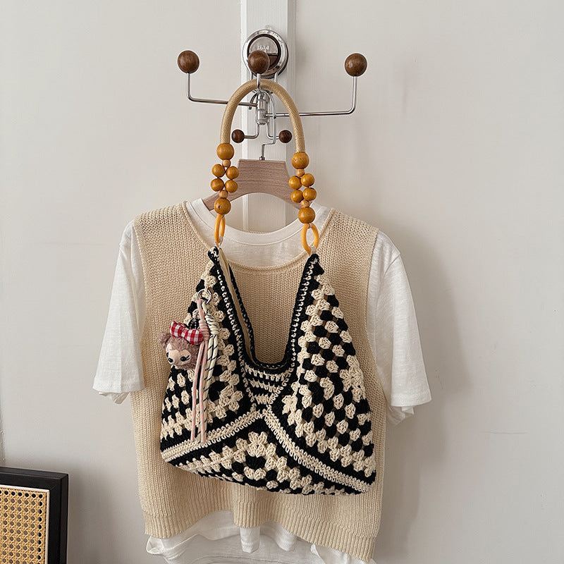 Large Capacity Woven Summer Fashion Straw Leisure Women's Shoulder Bag