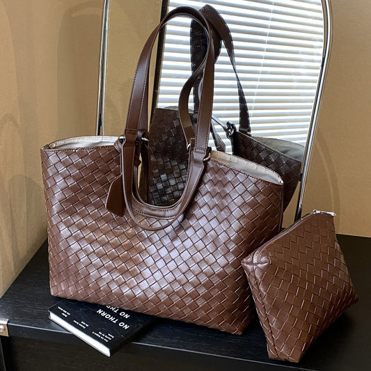 Women's Design Vintage Weave Large Capacity Totes Mother Tote Bag