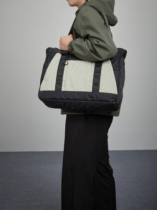 Men's Large Capacity Mechanical Style Commuter Inch Men's Shoulder Bag
