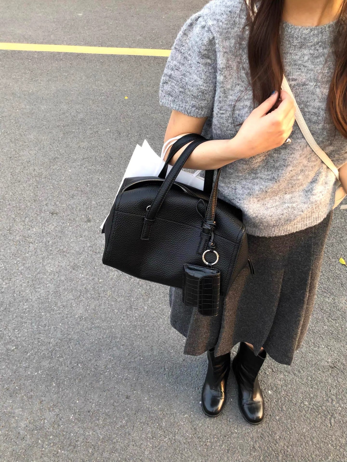 Minimalist Large Capacity Commuter Boston Versatile Women's Shoulder Bag