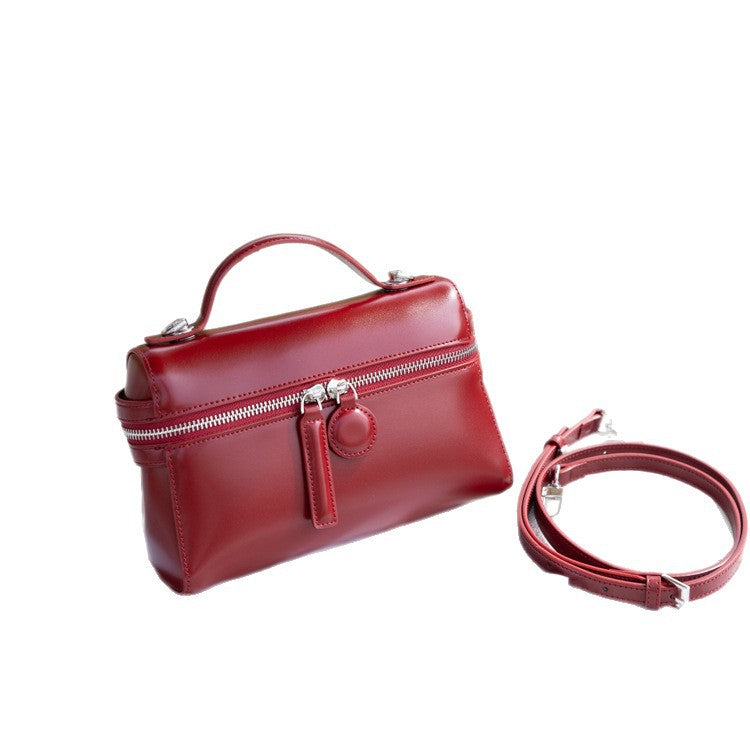 Women's Trendy Textured Simple Versatile Retro Women's Shoulder Bag