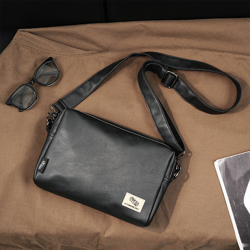 Men's Retro Simplicity Fashion Street Horizontal Men's Shoulder Bag