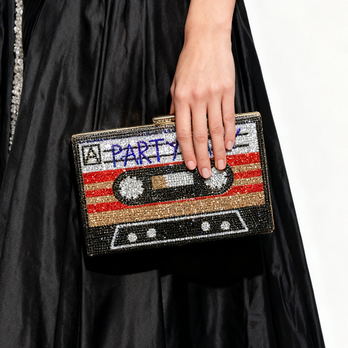 Women's Retro Style Diamond Full Clutch Party Dinner Bag