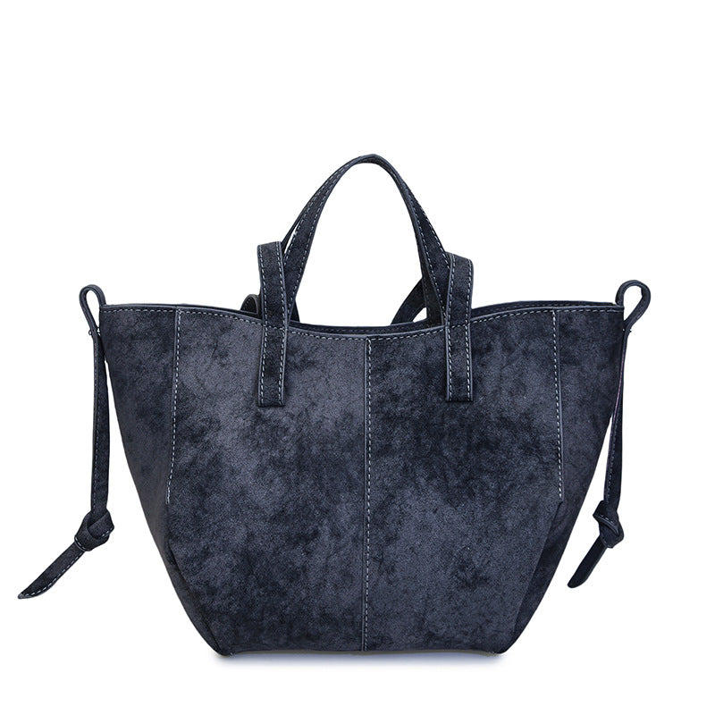 Fashion Matte Leather Wings Style Retro Women's Shoulder Bag