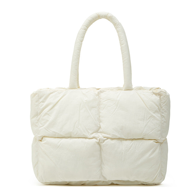 Puff Cotton Pillow Down Versatile Large Capacity Women's Shoulder Bag