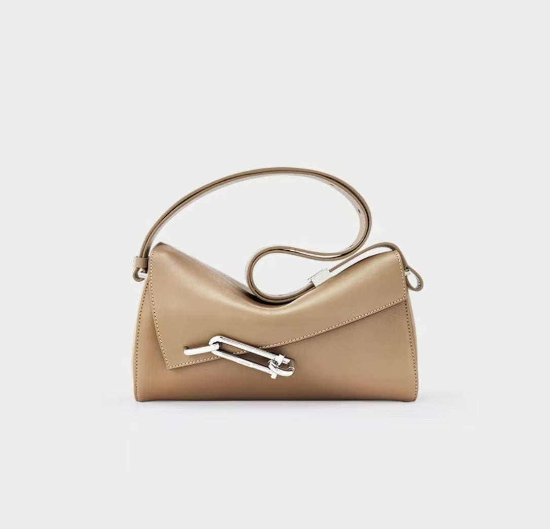 Box Genuine Leather Underarm Fashion Soft Women's Messenger Bag