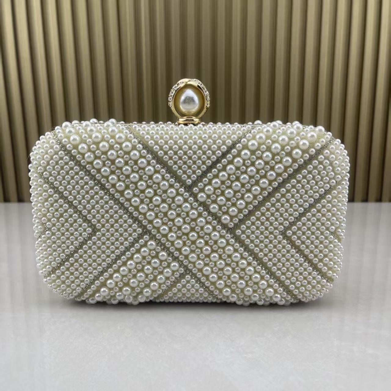 Elegant Attractive Handmade Pearl Original Order Dinner Bag