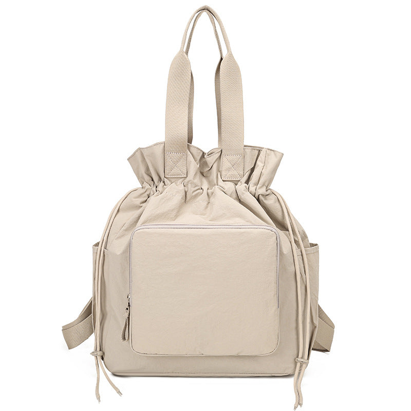 Elegant Multifunctional Large Capacity Drawstring Portable Women's Shoulder Bag