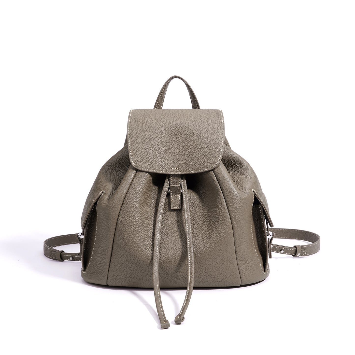 Women's First Layer Cowhide Street Trendy Fashion Backpacks