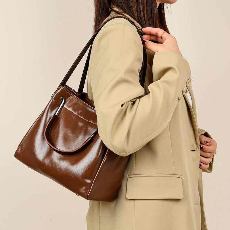Women's Large Capacity Retro Style Trendy High-grade Women's Handbag