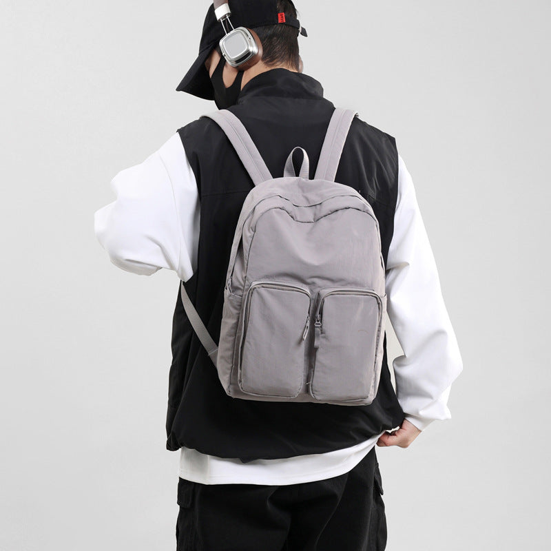 Women's Lightweight Large Capacity Storage Pleated Washed Leisure Backpack