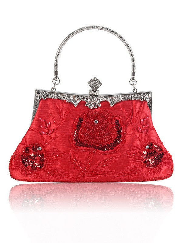 Retro Beaded Exquisite Clutch Handmade Embroidery Dinner Bag