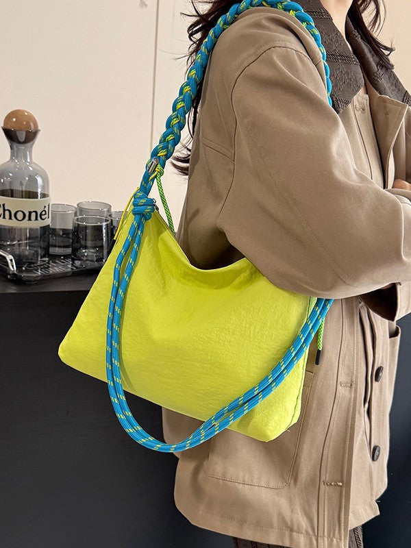 Women's Color Weaving Strap Lightweight Dumpling Summer Versatile Korean Women's Shoulder Bag