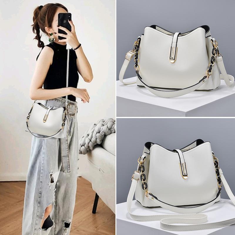 Women's Fashion Large Capacity Textured For Bucket Bags