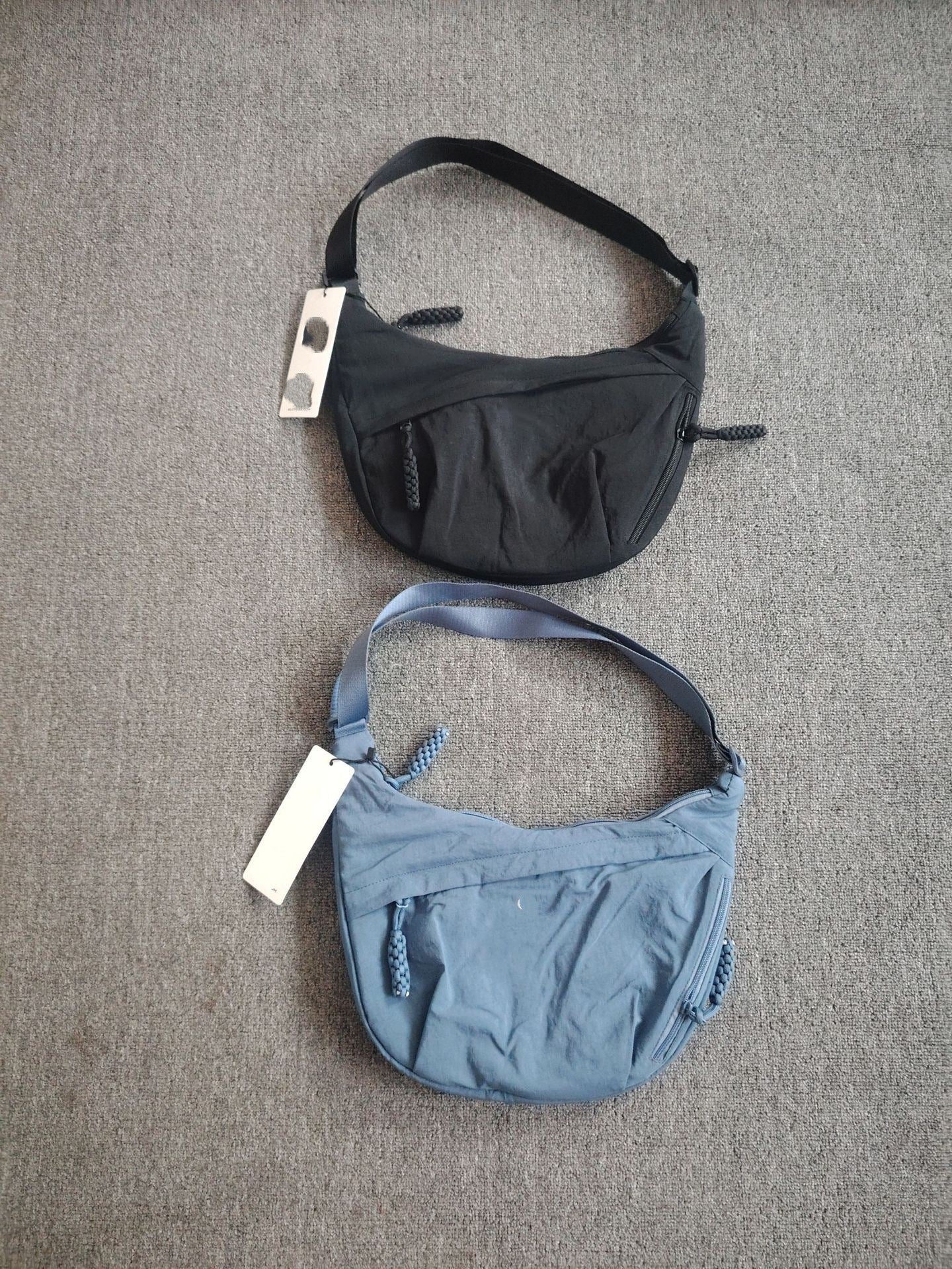Women's Summer Solid Color Reflective Sign Nylon Large Women's Messenger Bag