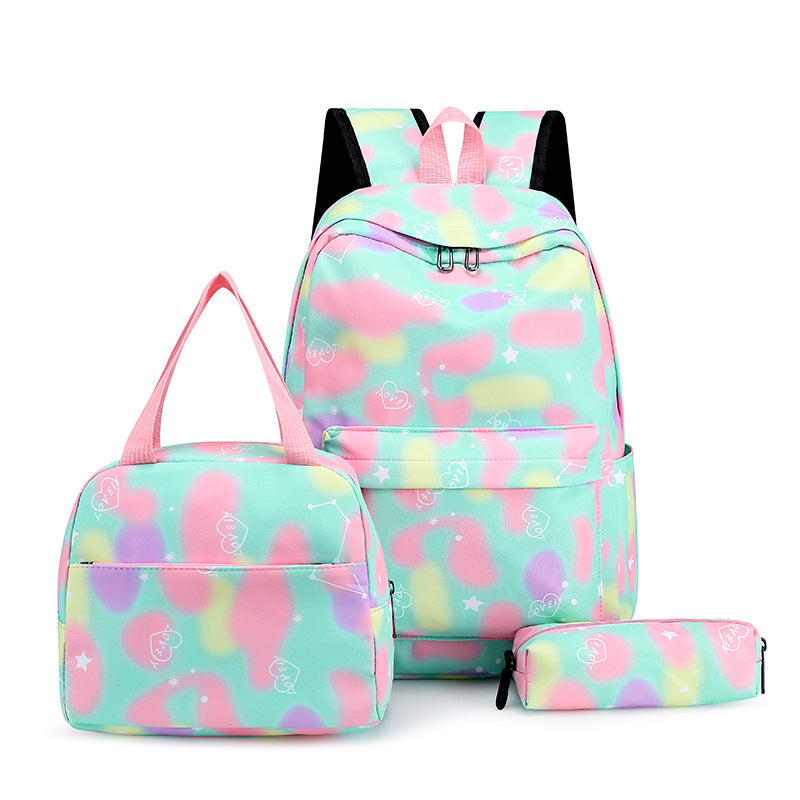 Set Combination Large Capacity Simple Lunch Pencil College Student Schoolbag