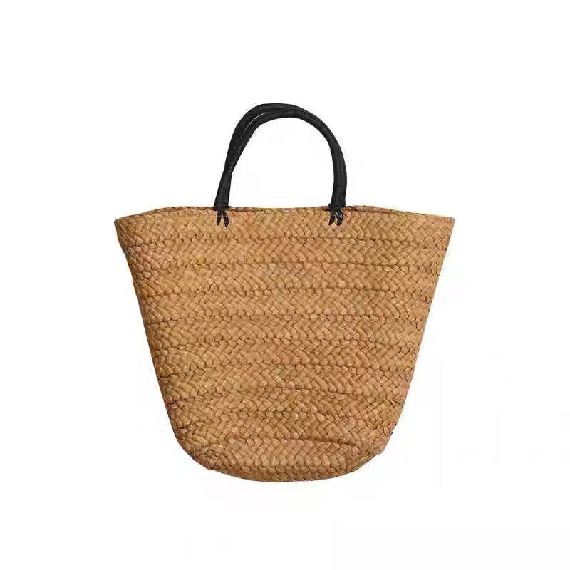 Vacation Style Hand-woven Portable Vegetable Basket Simple Women's Shoulder Bag