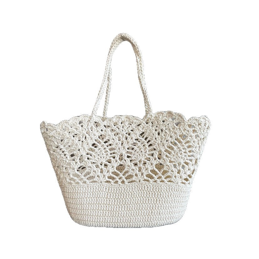 Women's Rope Handmade Crocheted Woven Bale Of Cotton Knitted Bags