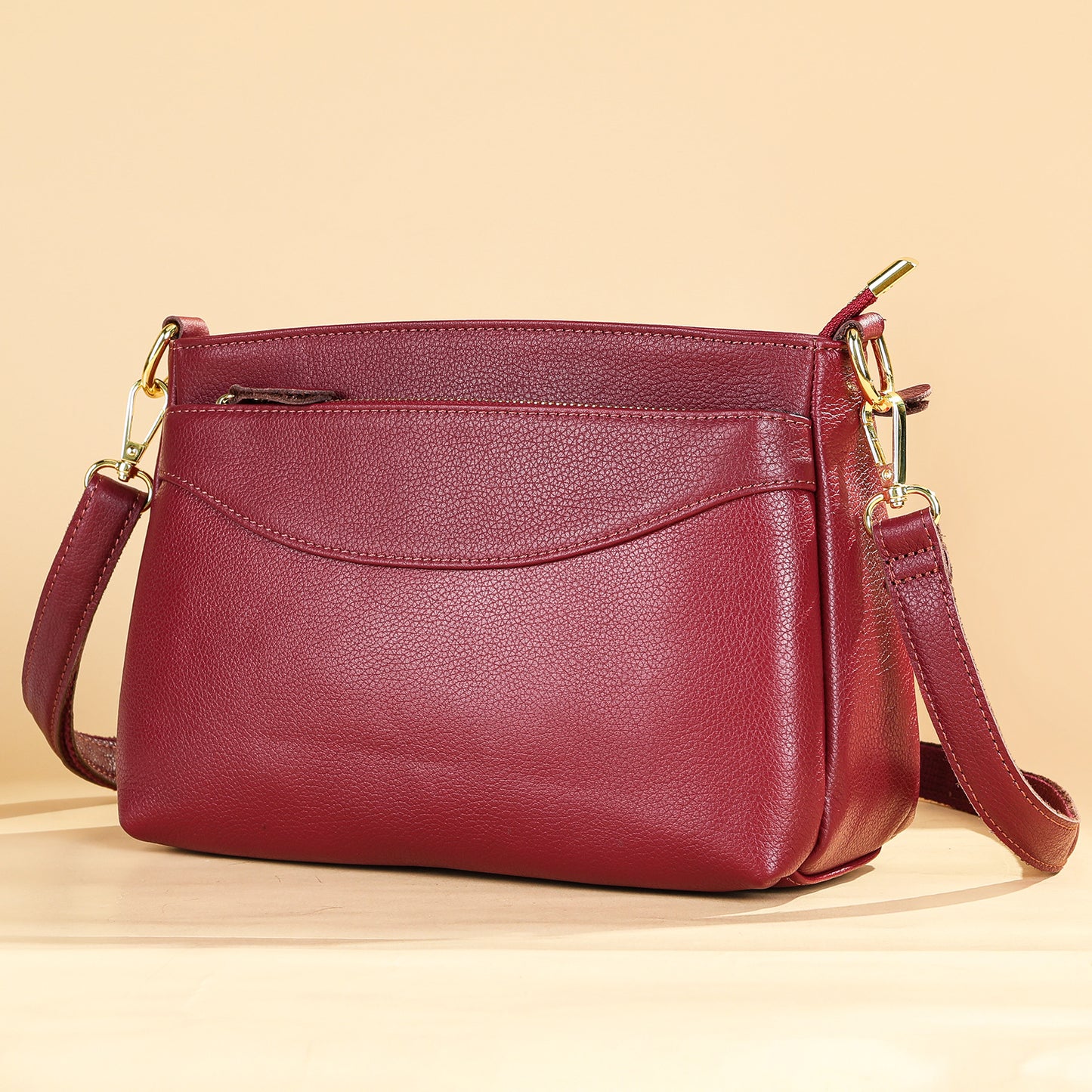 Women's Capacity Genuine Leather Handmade Soft Top Bags