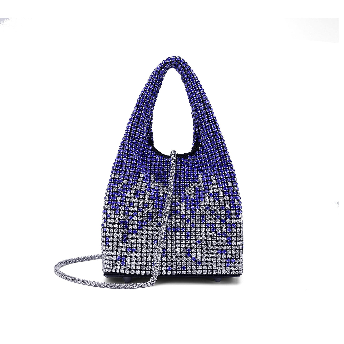 Women's Vest Diamond Summer Fashion Bucket-shaped Sier Lion Dinner Bag