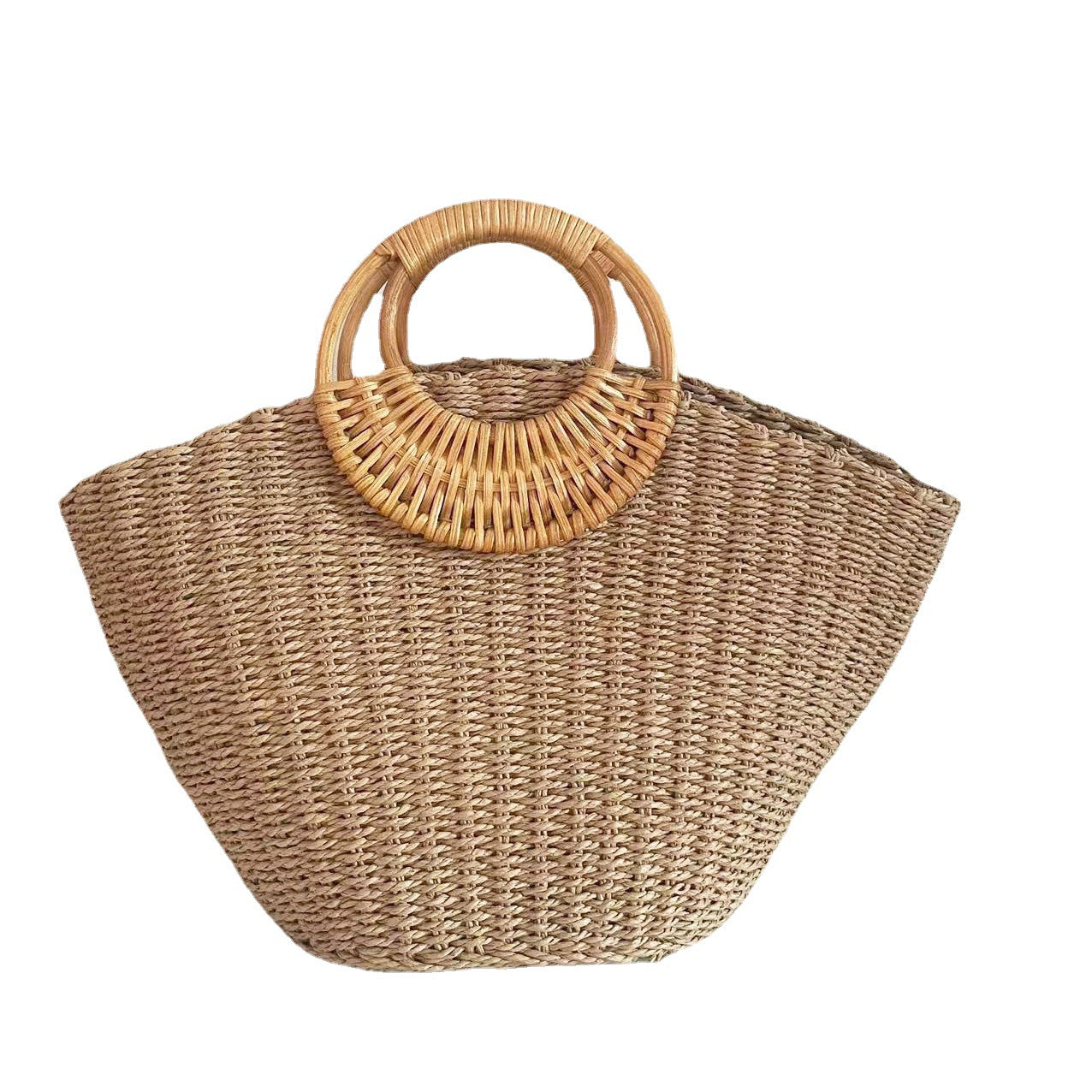 Women's Portable Simple Mori Style Woven Vacation Fashion Bags