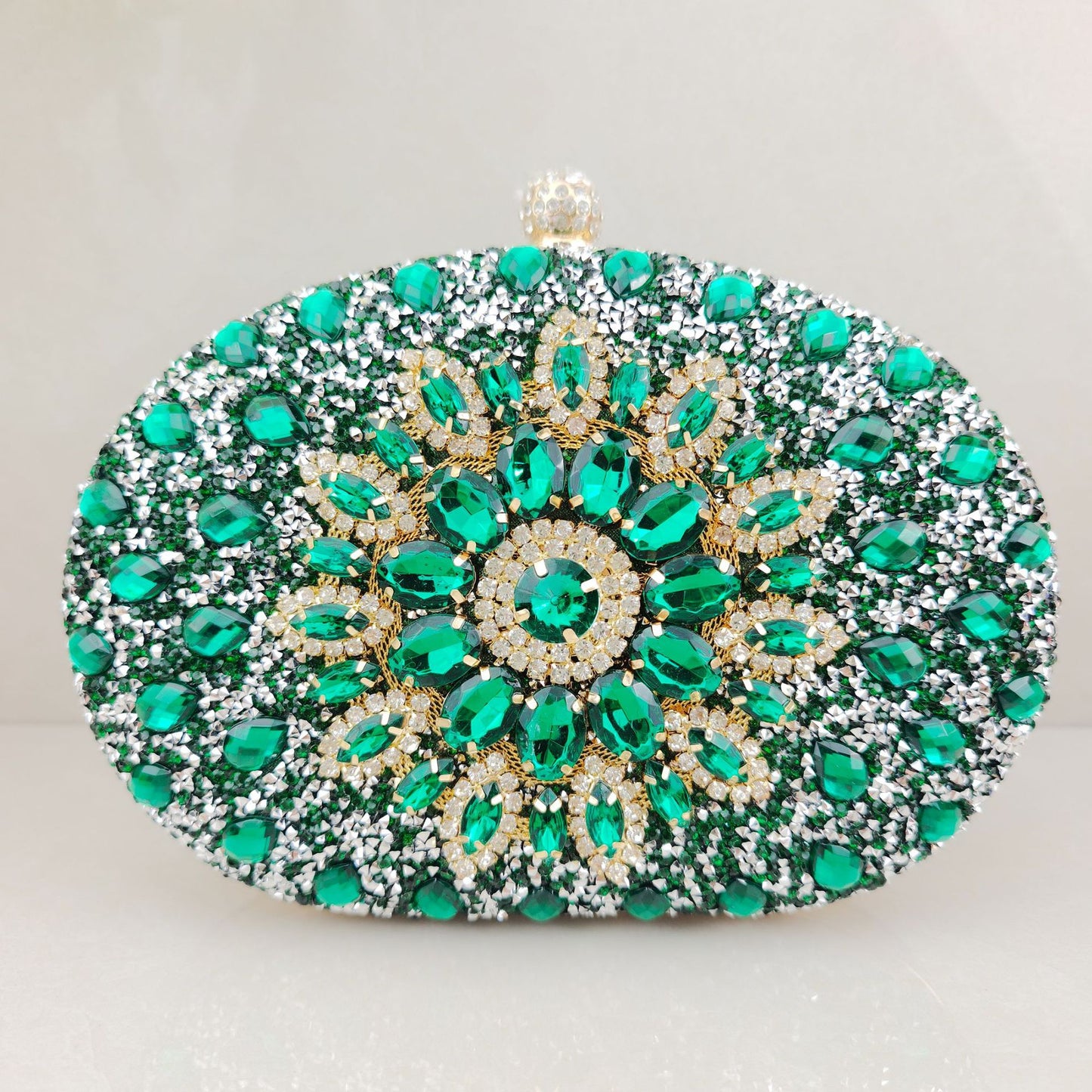 Diamond Texture Dress Banquet Party Match Metal Bags