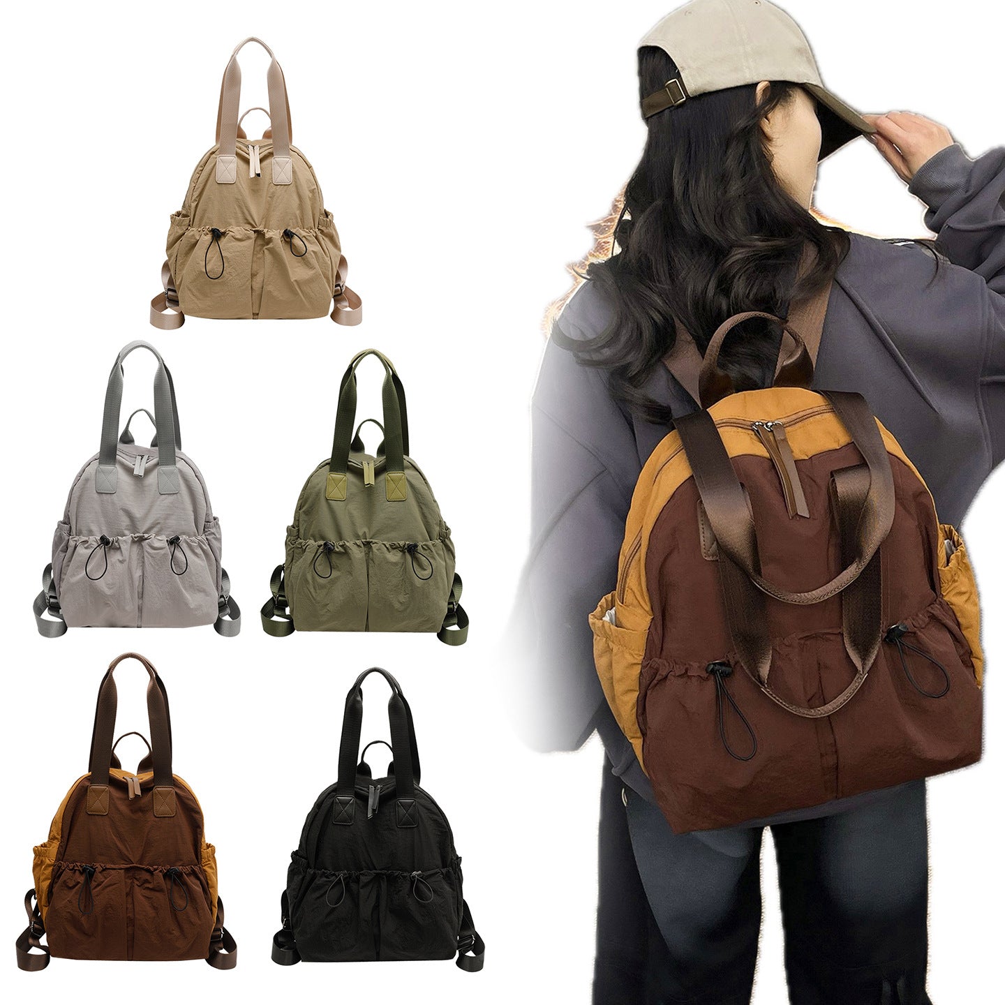 Women's Outer Size Art Style Versatile Large Capacity Tote Bags