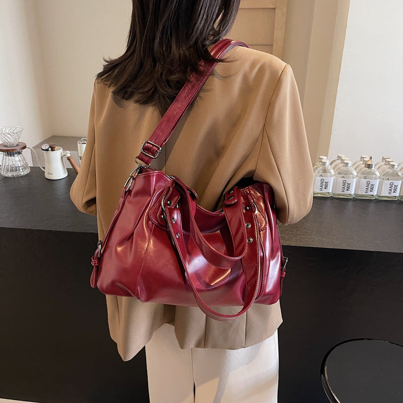 Women's High-grade Large Capacity Exquisite Simple Design Women's Messenger Bag