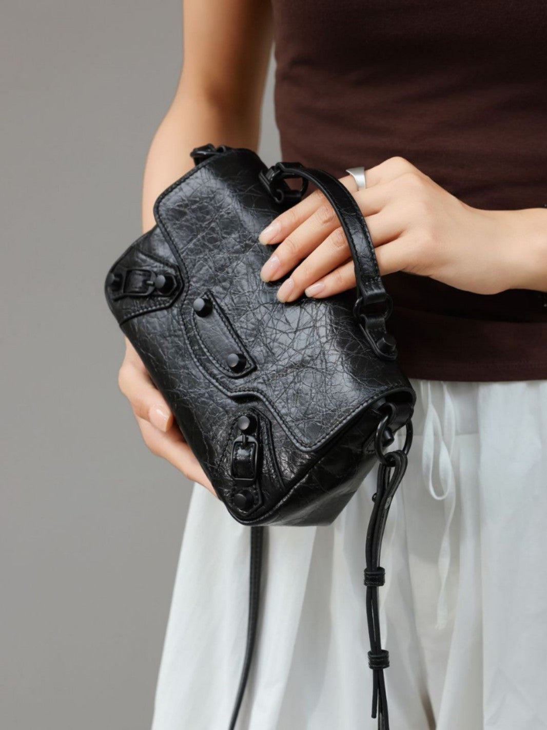 First Layer Cowhide Flap Home Motorcycle Bags