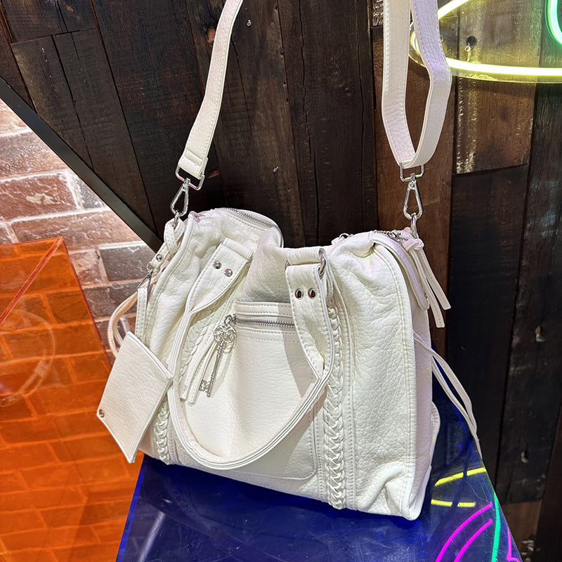 Textured Western Elegance Large Fashionable Trendy Tote Bag