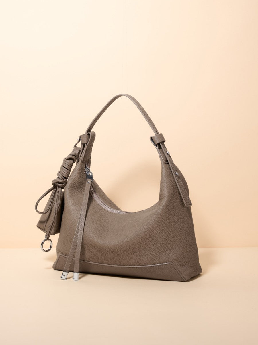 Women's First Layer Leather Large Capacity Mummy Dumpling Fashion Simple Women's Shoulder Bag