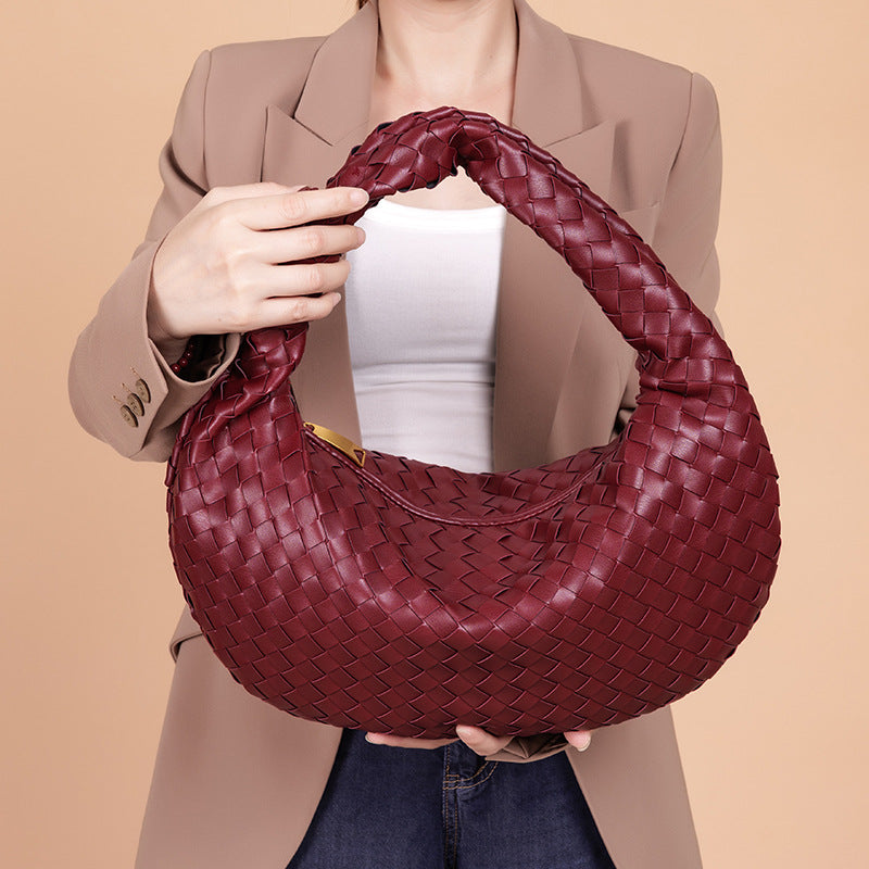 Women's Cloud Dumpling Underarm Large Capacity Croissant Knotted Women's Handbag