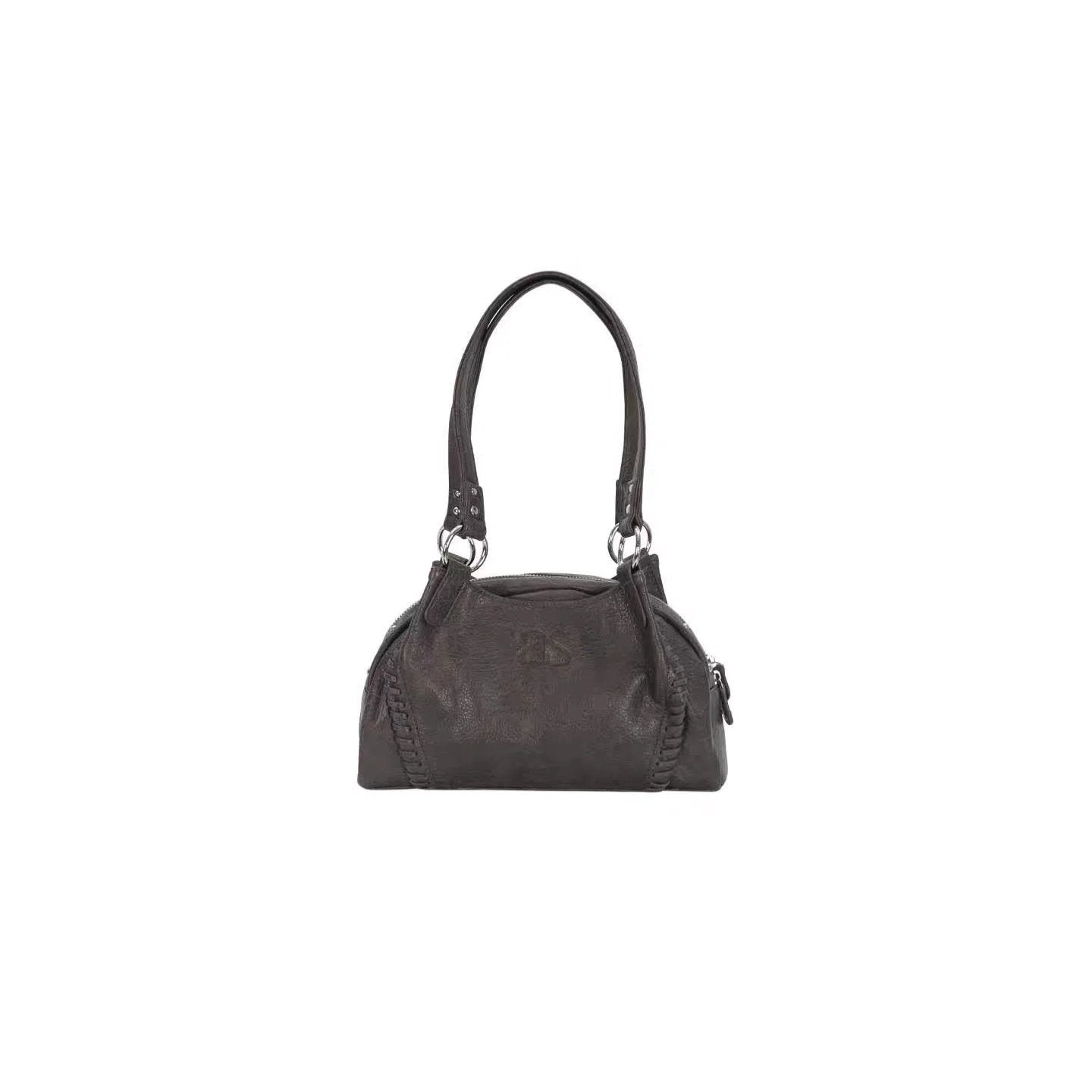 Women's Hobo Leather Motorcycle Niche Large Capacity Tote Bag