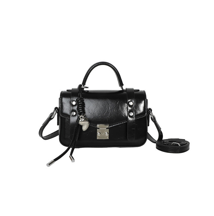 Women's Textured Portable Pouch Fashion Western Style Small Square Bag