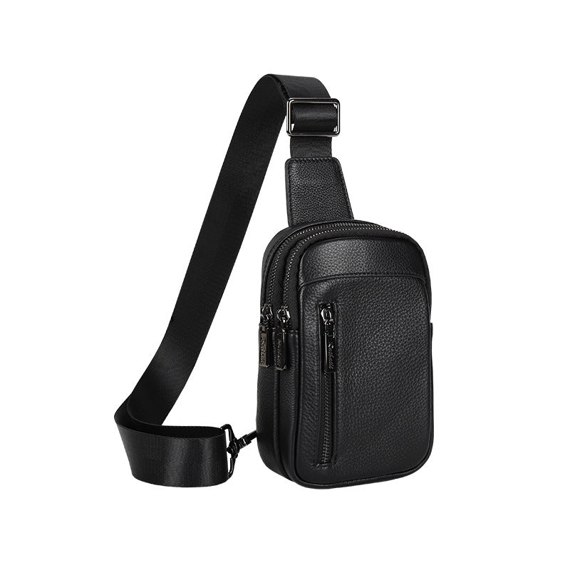 Men's Genuine Leather Personal Leisure High-grade Waterproof Shoulder Bags