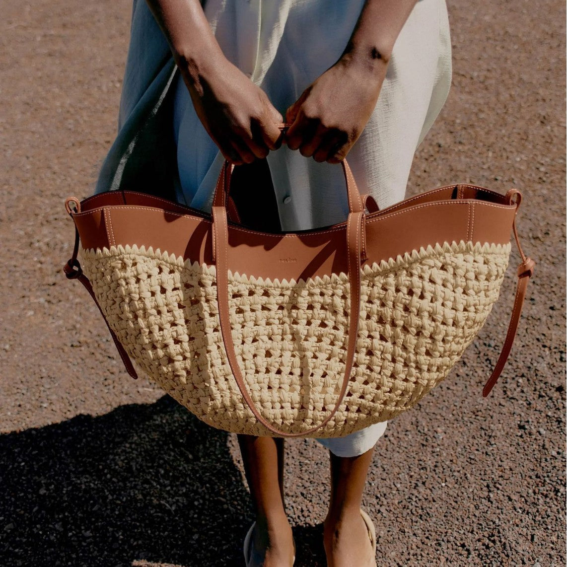 Women's Artistic Fashion Large Capacity Straw Woven Tote Bag