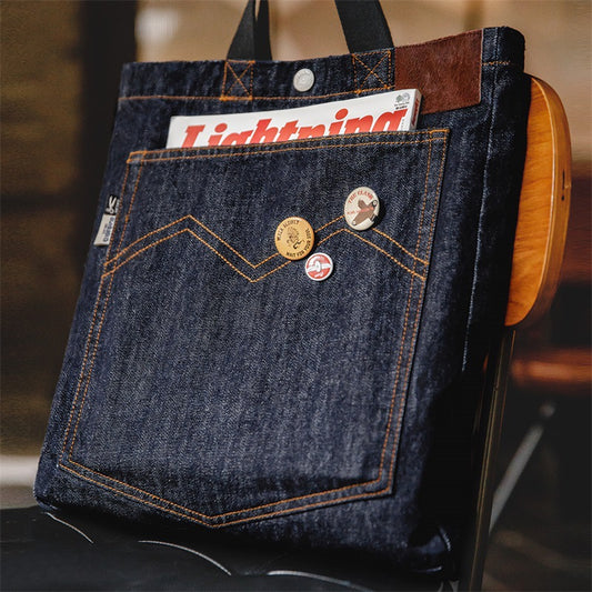 Madden American Retro Denim Embroidered Large Capacity Men's Chest Bag
