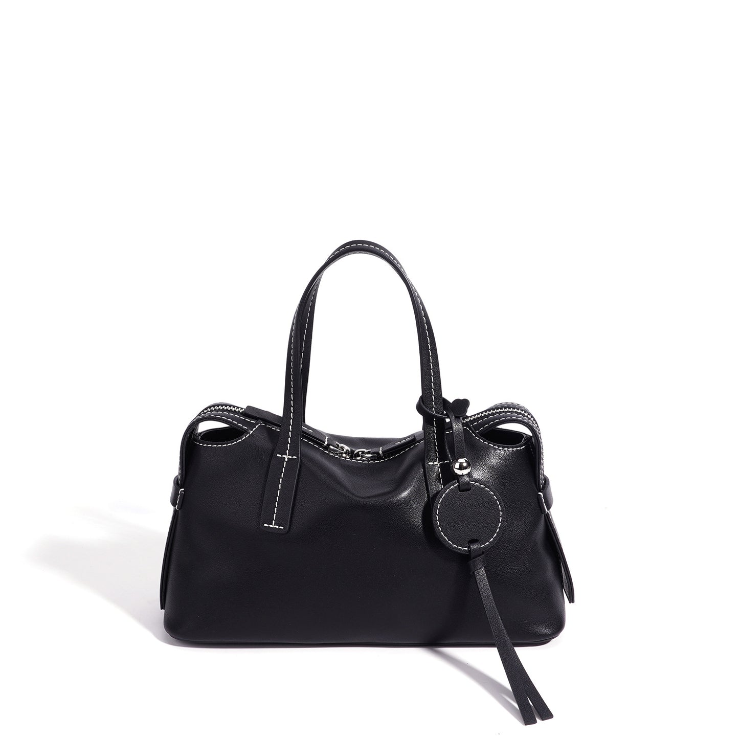 Women's Baguette Layer Cowhide High-grade Leather Design Women's Handbag