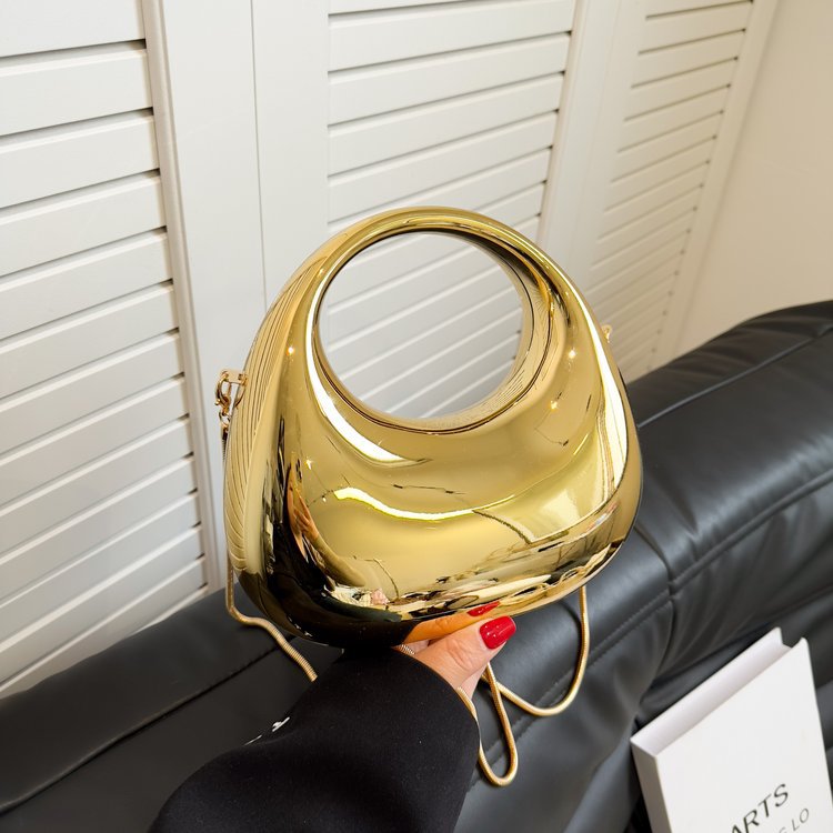 Women's High-grade Color Curved Moon Fashionable Bags
