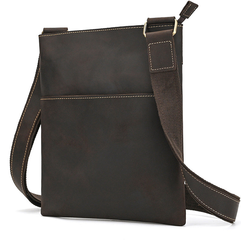 Men's Leather Fashion Crazy Horse First Layer Men's Shoulder Bag