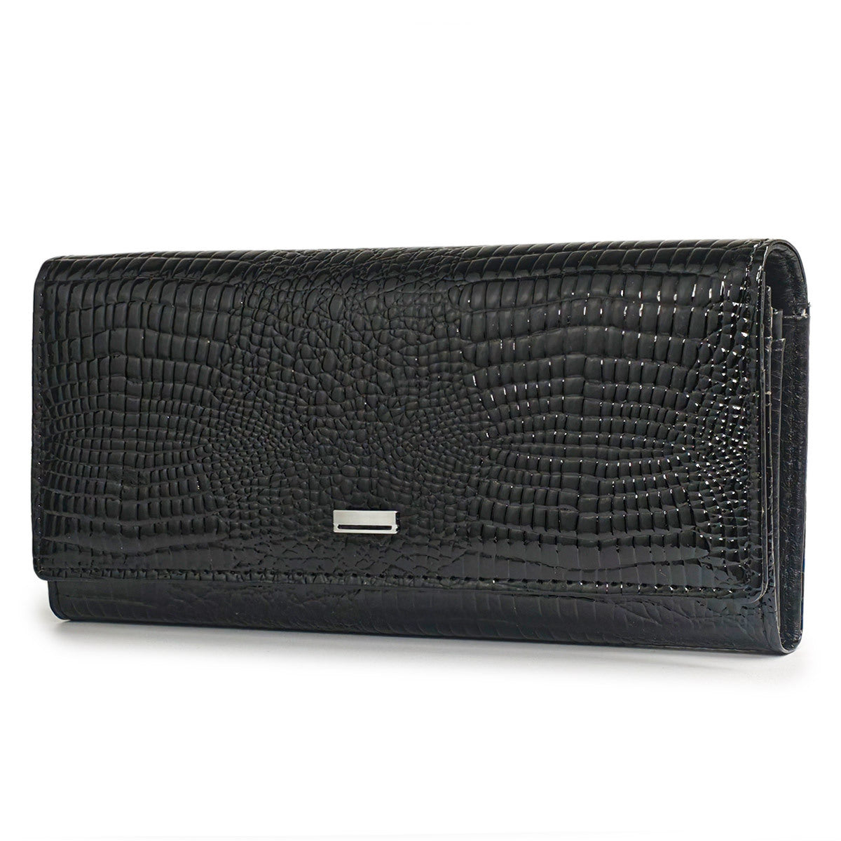 Women's Genuine Leather Magnetic Snap Multifunctional Large Capacity First Layer Long Ladies Wallet