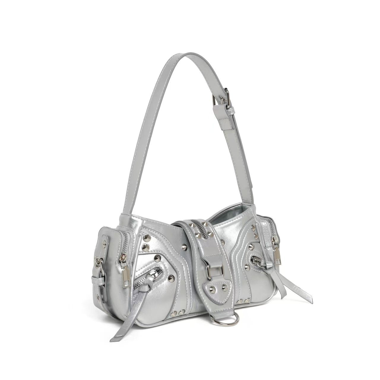 Women's Design Underarm Leopard Print Motorcycle Women's Shoulder Bag