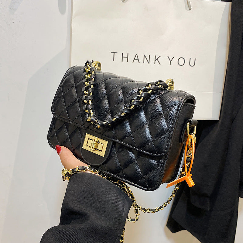 Autumn Live Broadcast Korean Style Simple Chain Large Capacity Fashion Small Square Bag