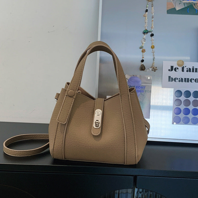 Fashion Large Capacity Litchi Pattern Underarm Bags